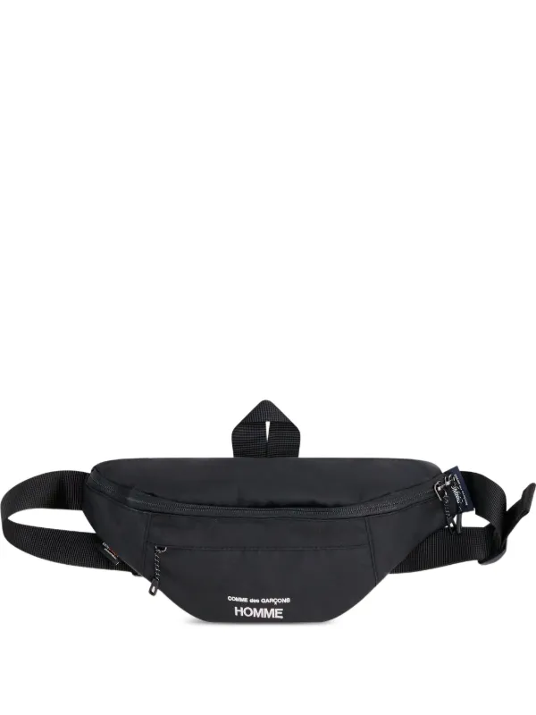 Comme des Garçons Logo Belt Bag in Black