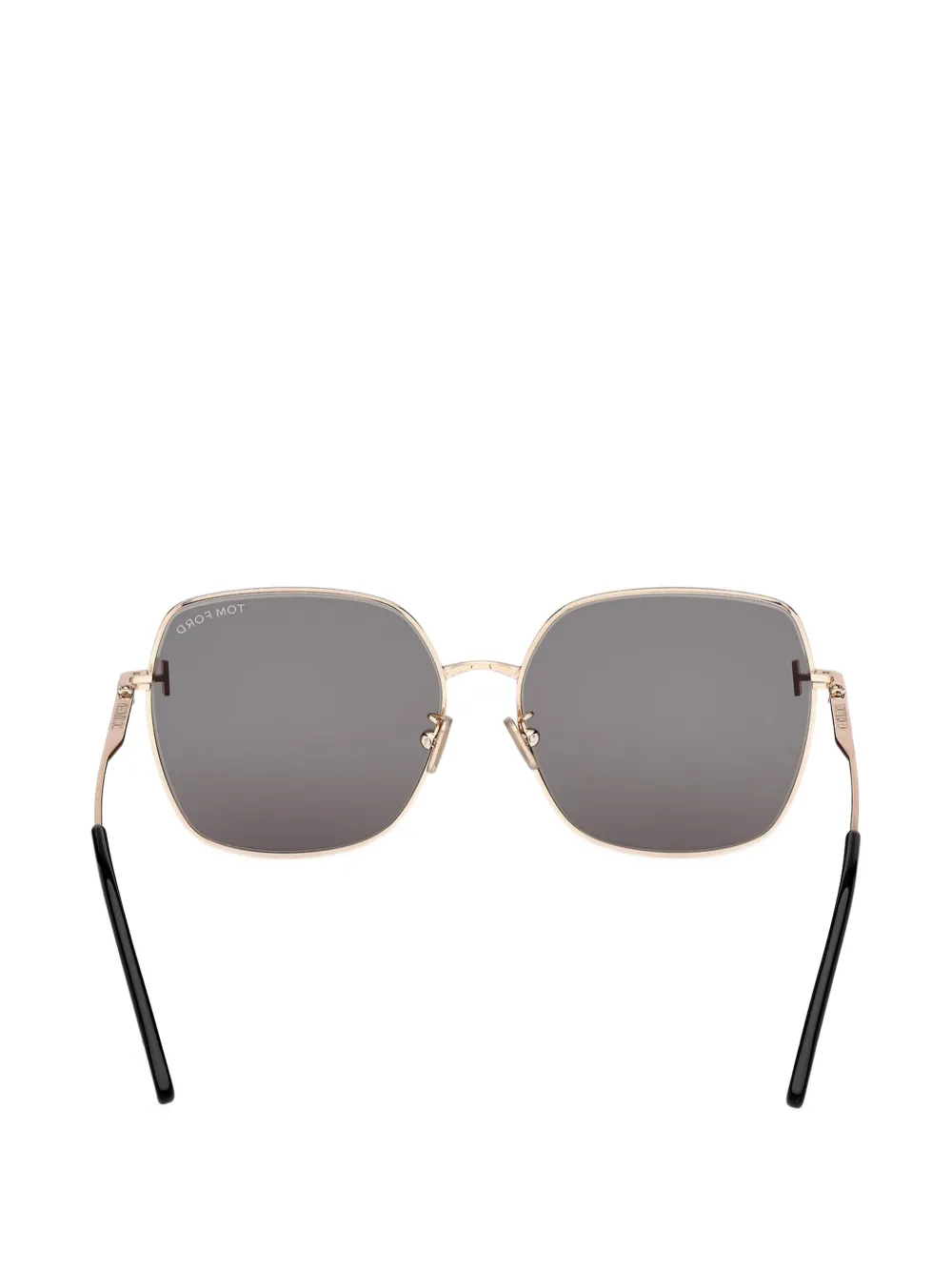 TOM FORD Eyewear Zonnebril met vierkant montuur Goud