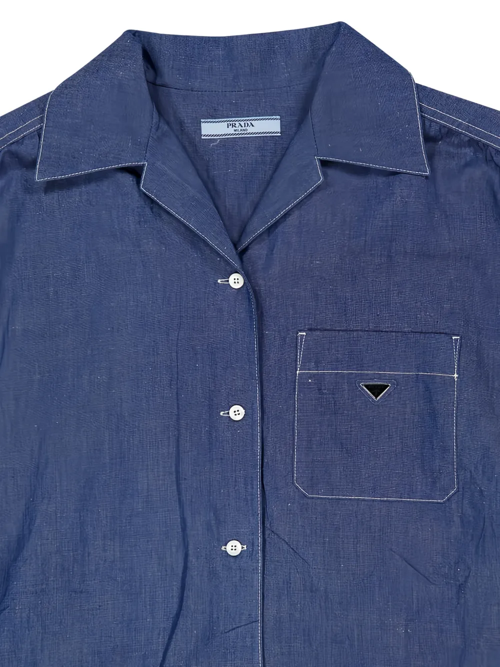  Prada Pocket Button Jumpsuit - Blue 