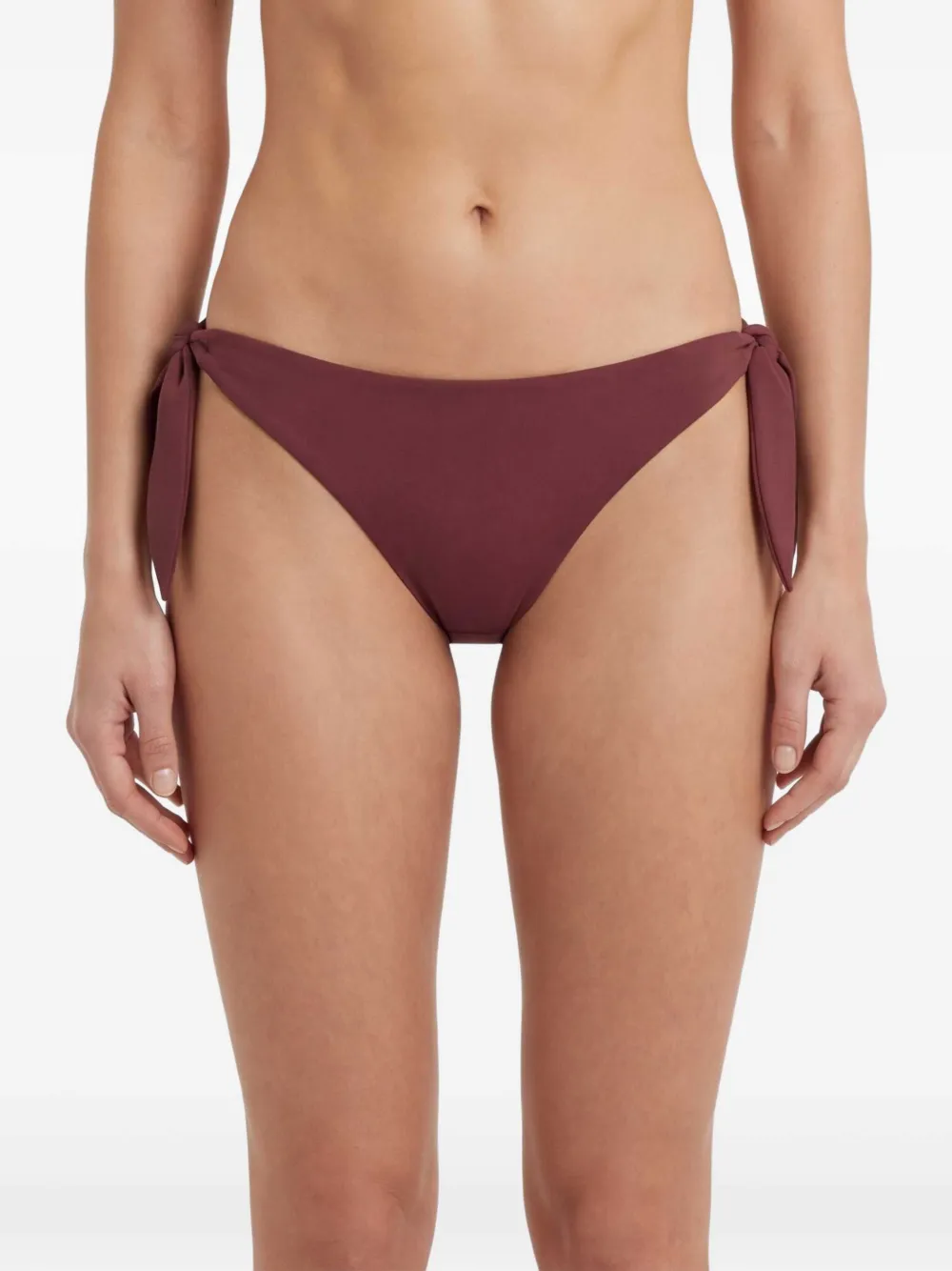 Brunello Cucinelli Bikinislip met strik aan de zijkant Bruin