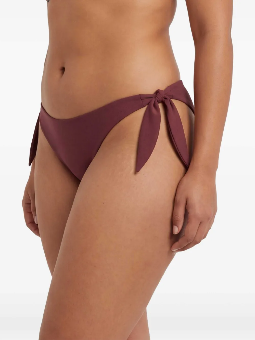 Brunello Cucinelli Bikinislip met strik aan de zijkant Bruin