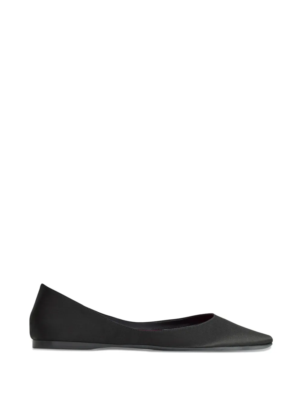 Saint Laurent LOU pointed ballet flat Zwart