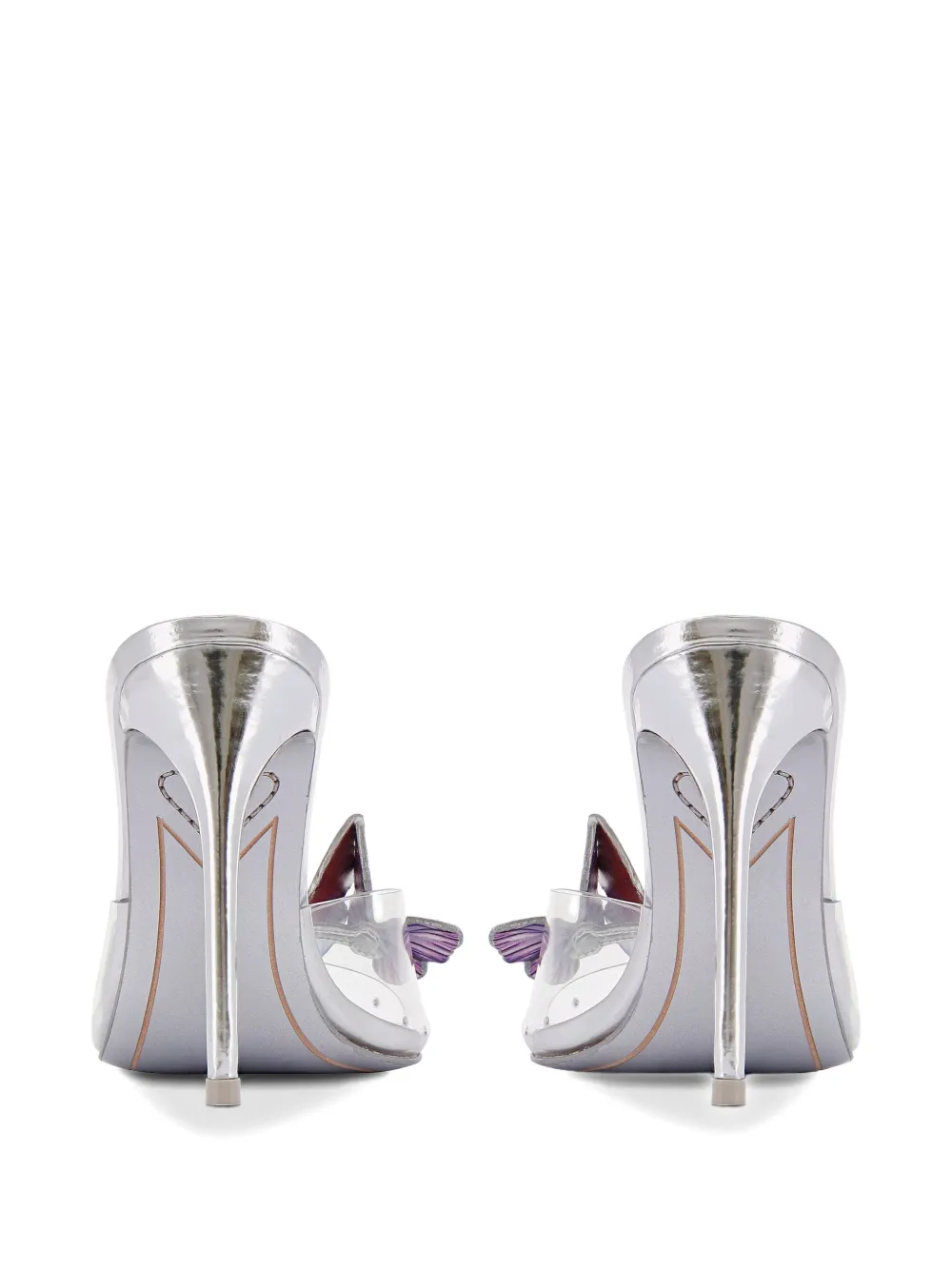 Sophia Webster Vanessa butterfly-embellished mules Wit