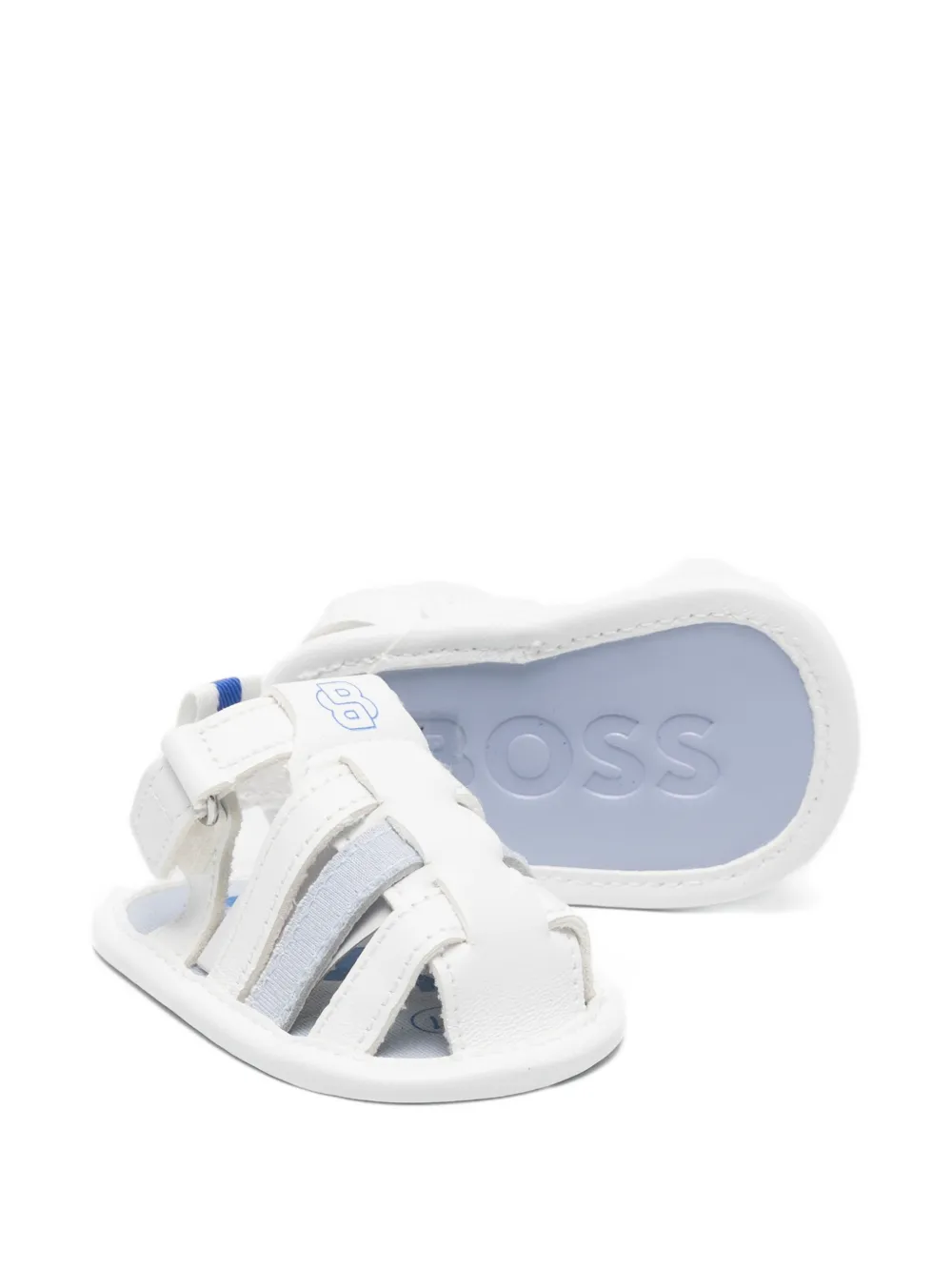 BOSS Kidswear logo-print pre-walkers shoes Wit