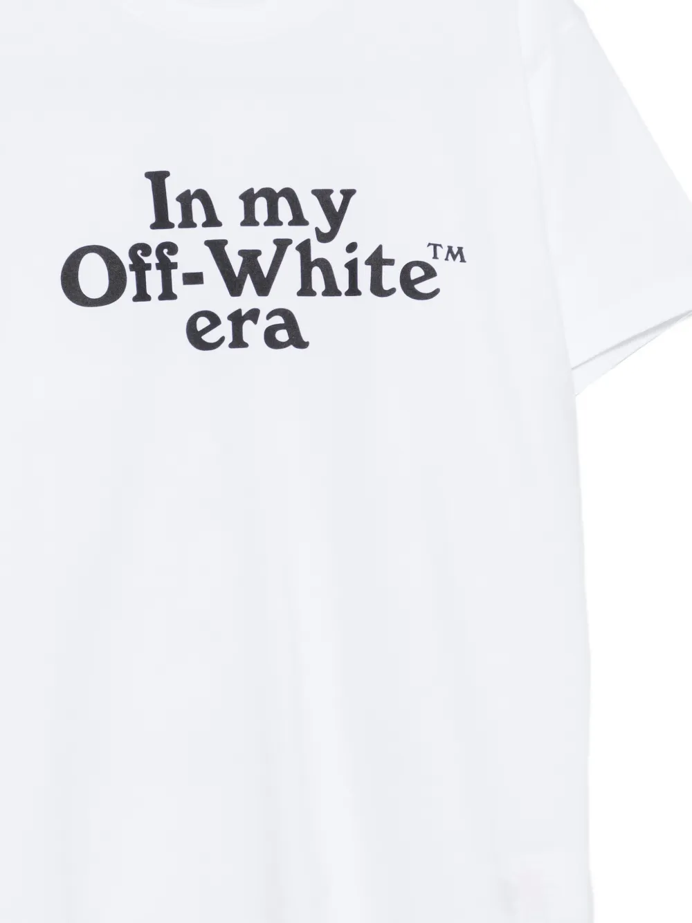 Off-White Kids T-shirt met print Wit