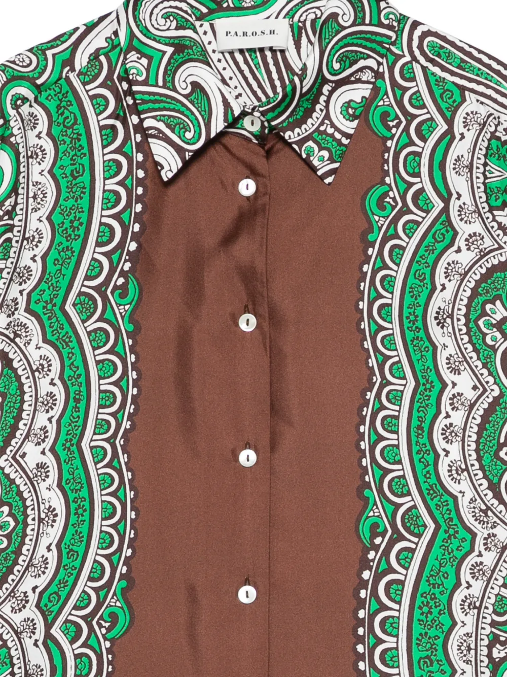  P.a.r.o.s.h. Skindy Paisley-pattern Shirt - Green 