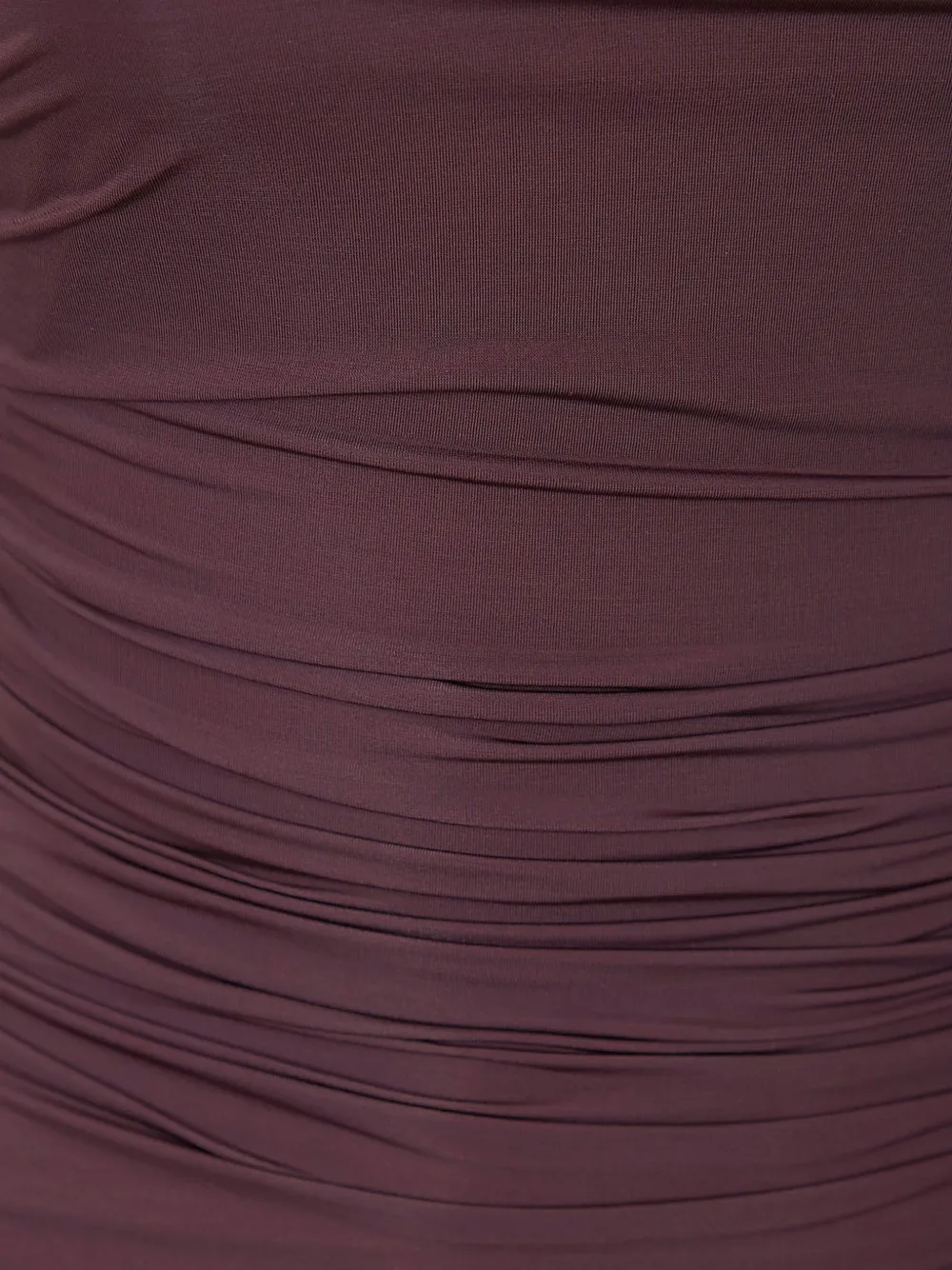 Elisabetta Franchi Gedrapeerde top met asymmetrische mouwen Bruin