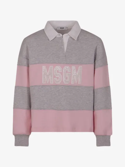 MSGM Kids striped sweatshirt