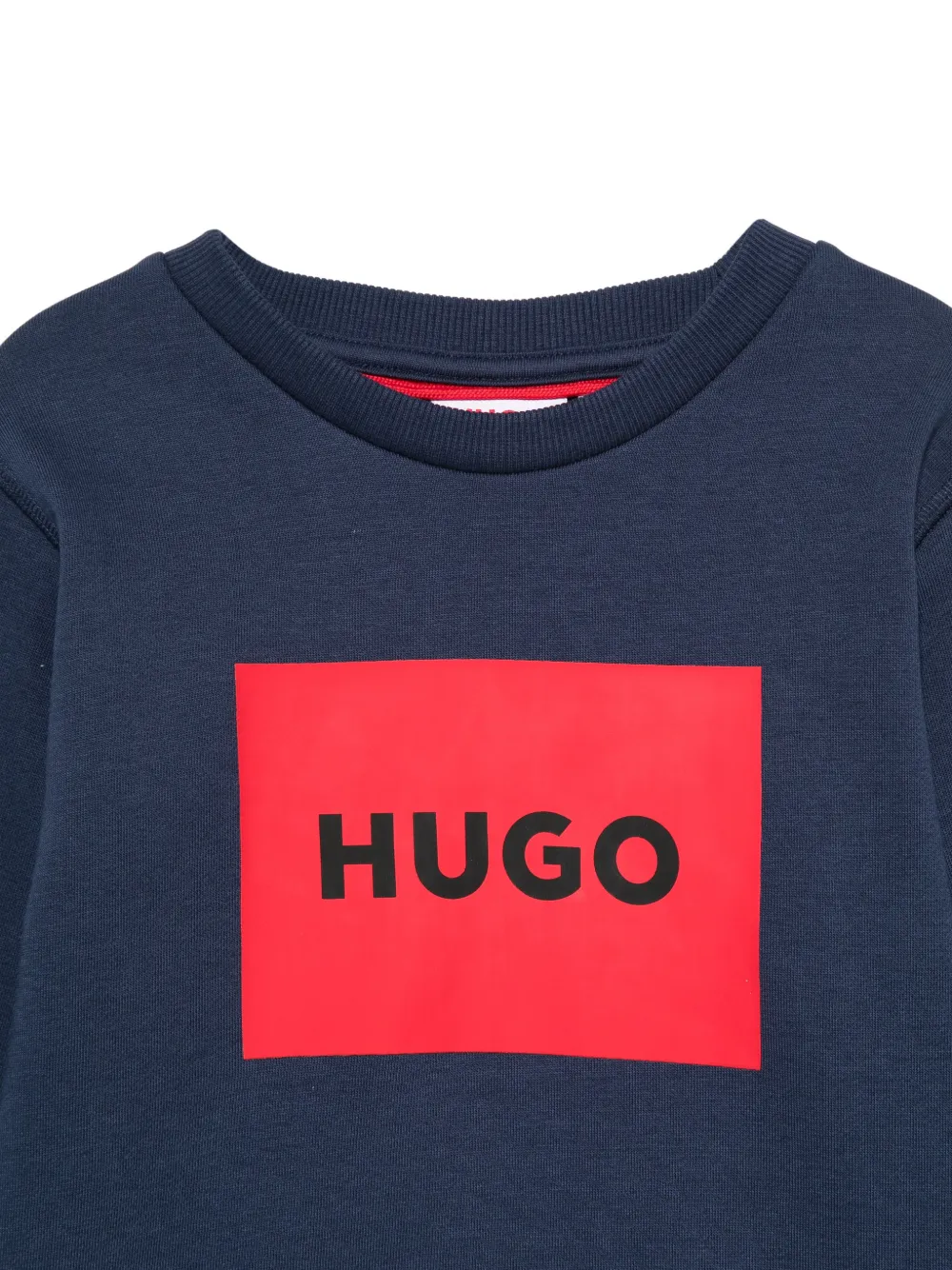 HUGO KIDS Sweater met logoprint Blauw
