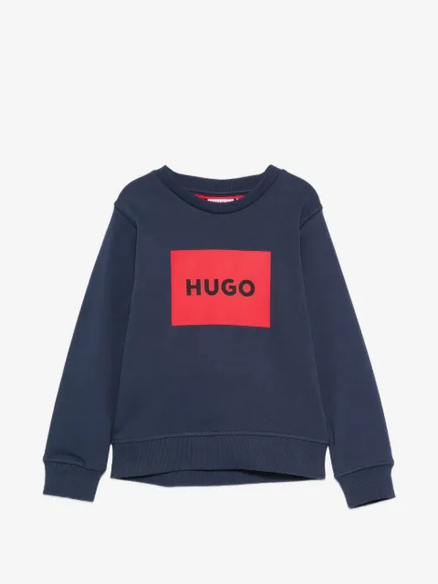 HUGO KIDS sudadera con logo estampado