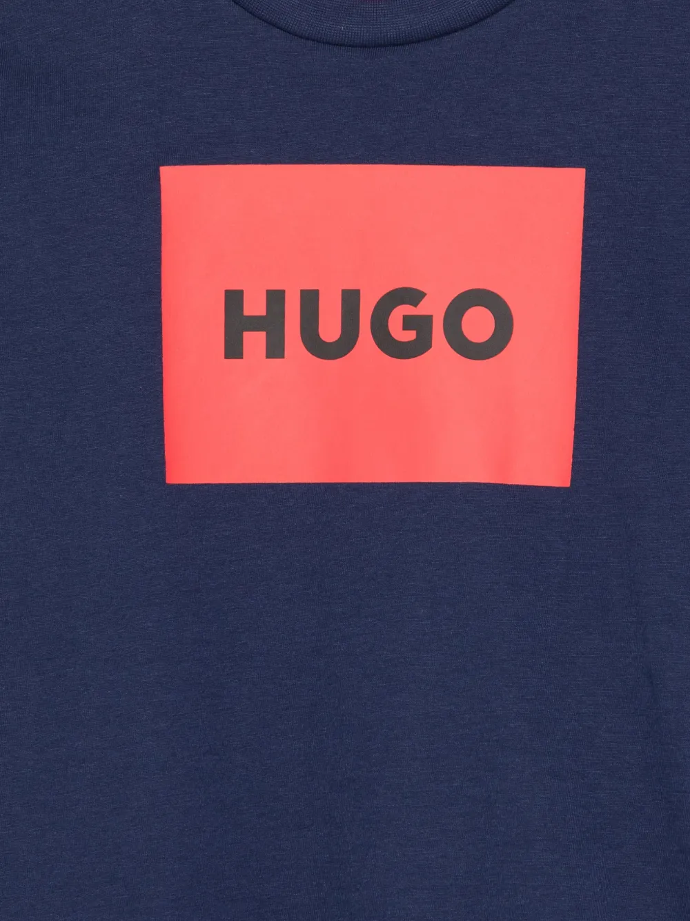HUGO KIDS T-shirt met logoprint Blauw