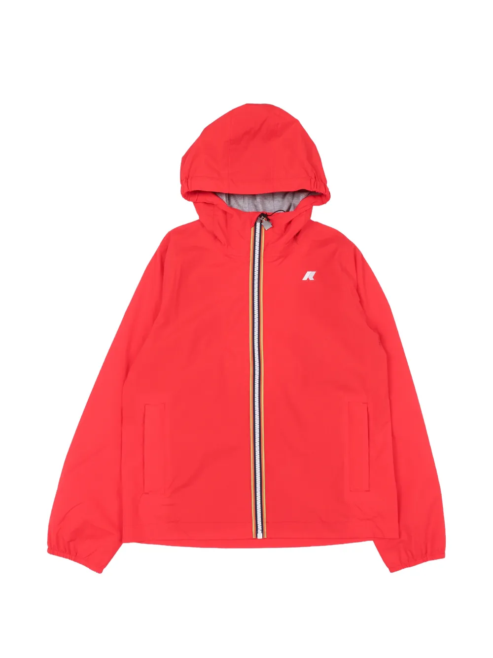 K Way Kids P. Jack hooded zip-up jacket - Rosso
