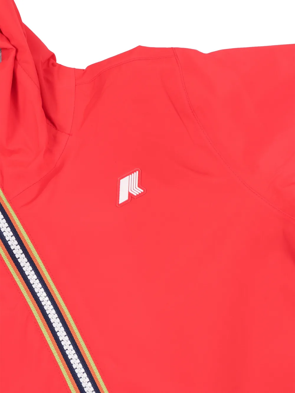 K Way Kids P. Jack met capuchon en rits Rood