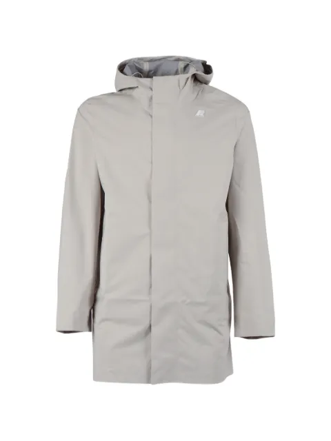 K-Way hooded mid-length coat