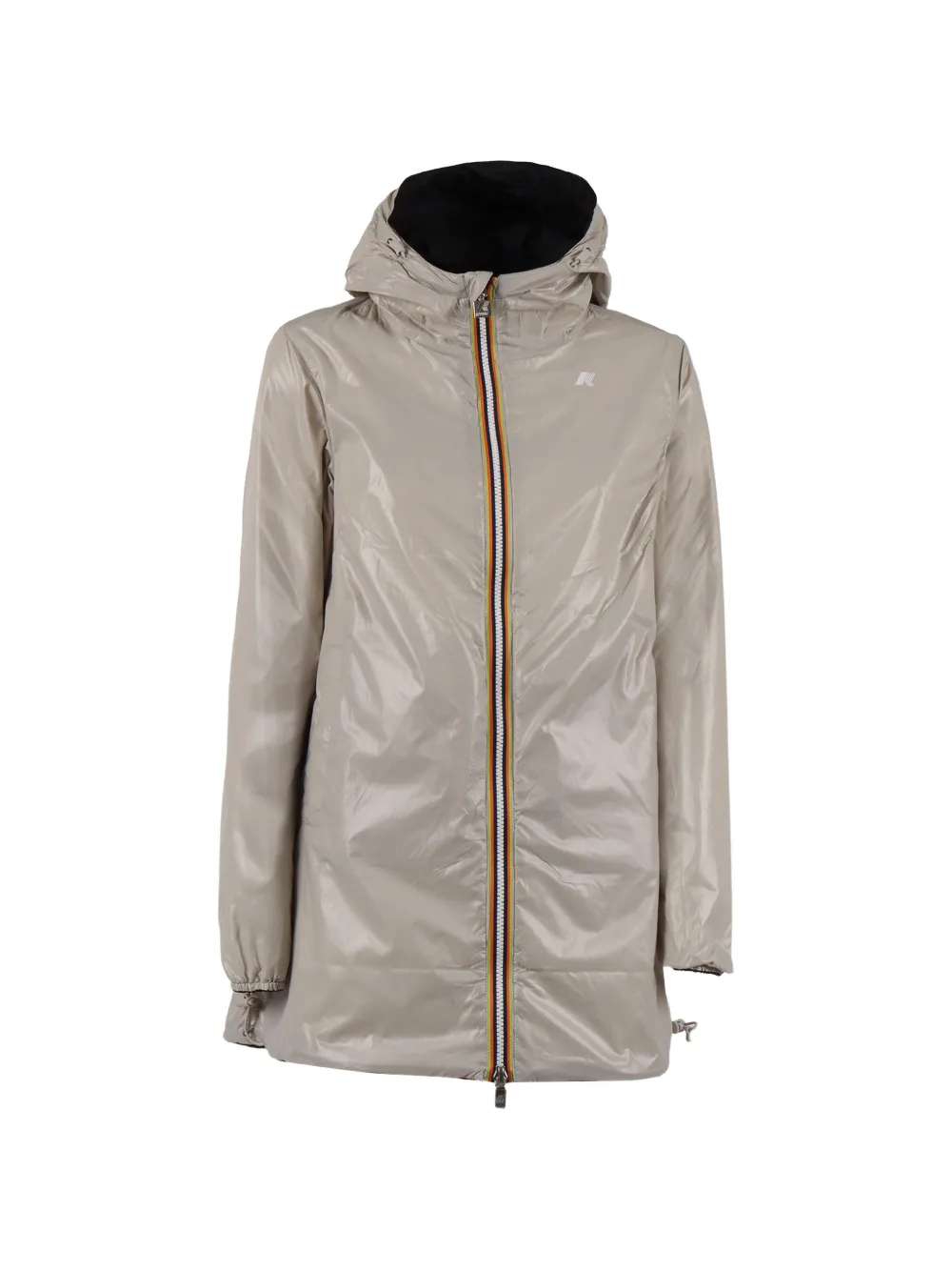  K-way Hooded Zip Jacket - Black 