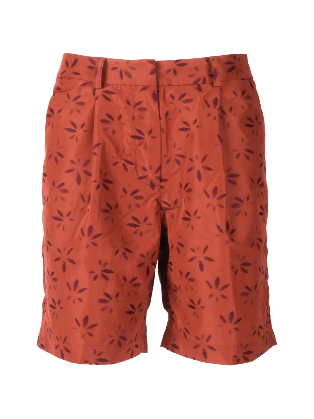 K-Way jacquard shorts - Rosso