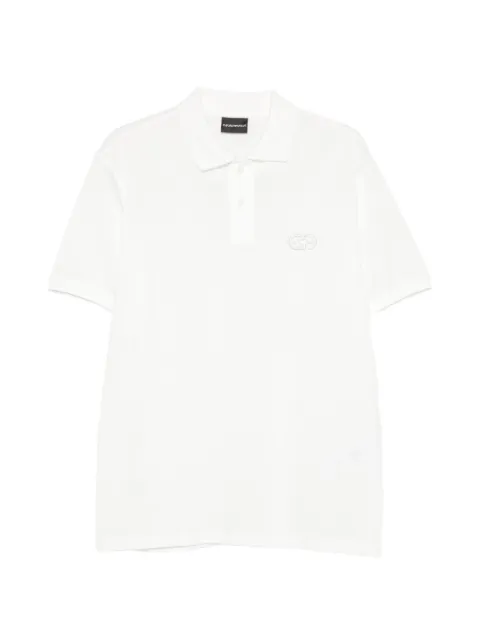 Emporio Armani logo-embroidered polo shirt