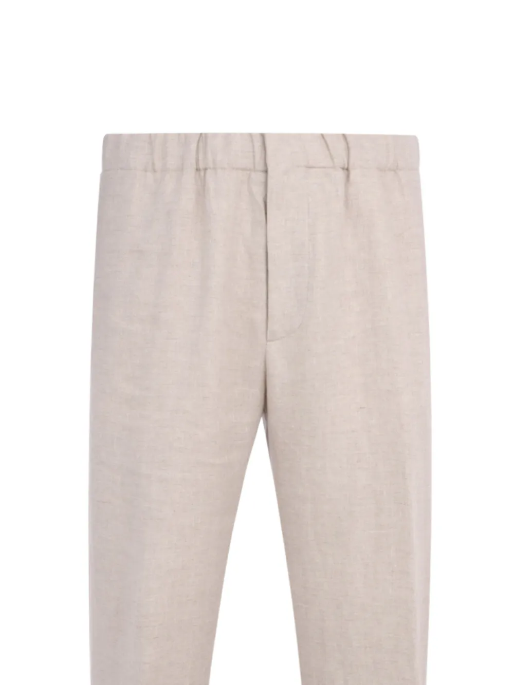 Lardini Broek met elastische tailleband Beige