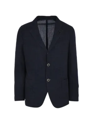 Comme Des Garçons Homme Deux パッチワーク ジャケット | ブルー