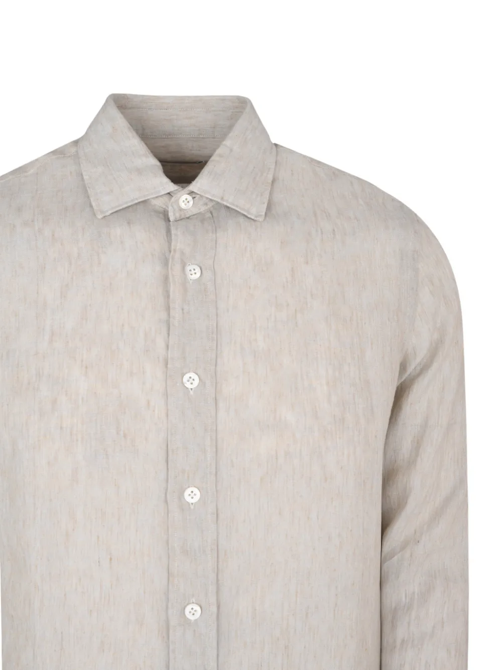 Lardini washed-finish shirt Beige