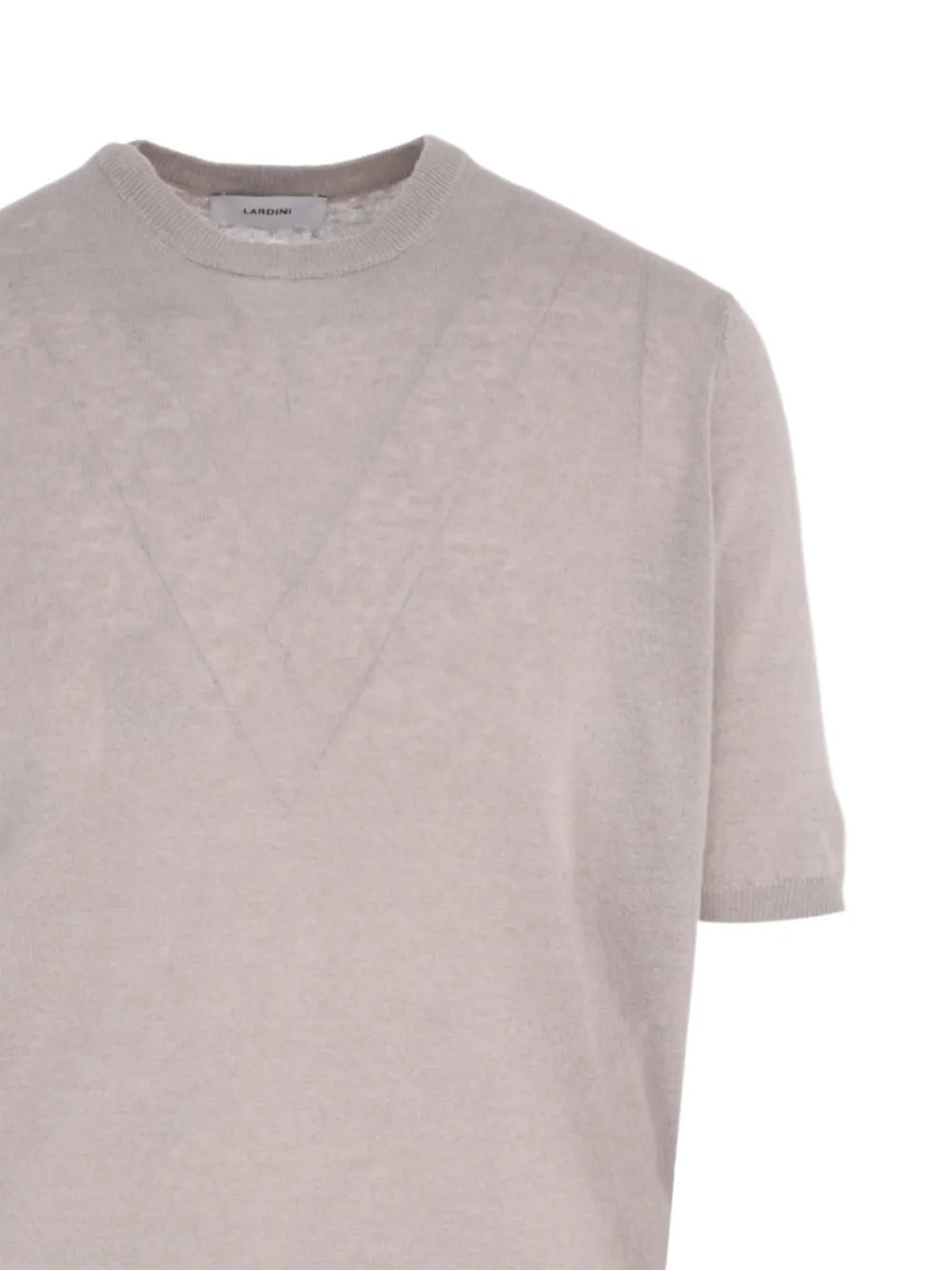 Lardini T-shirt met ronde hals Beige