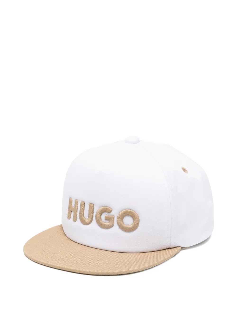 HUGO KIDS logo-embroidered baseball cap - Bianco