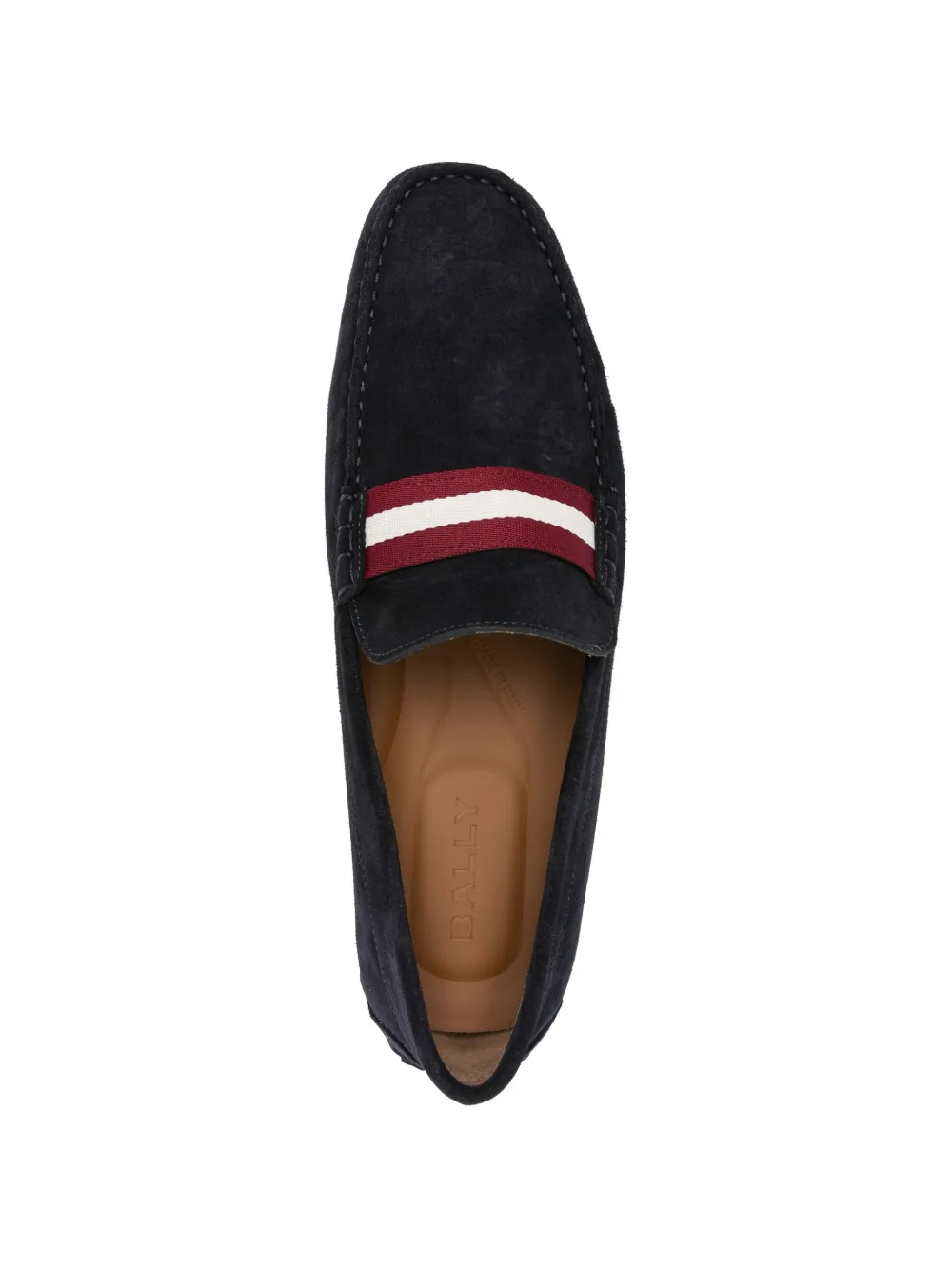 Bally Loafers met gestreept detail Blauw
