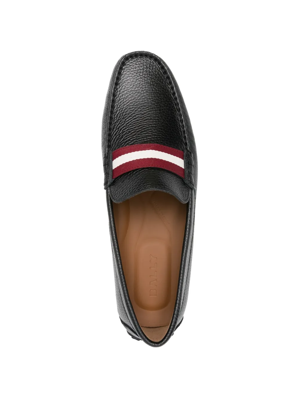 Bally Gestreepte loafers Zwart