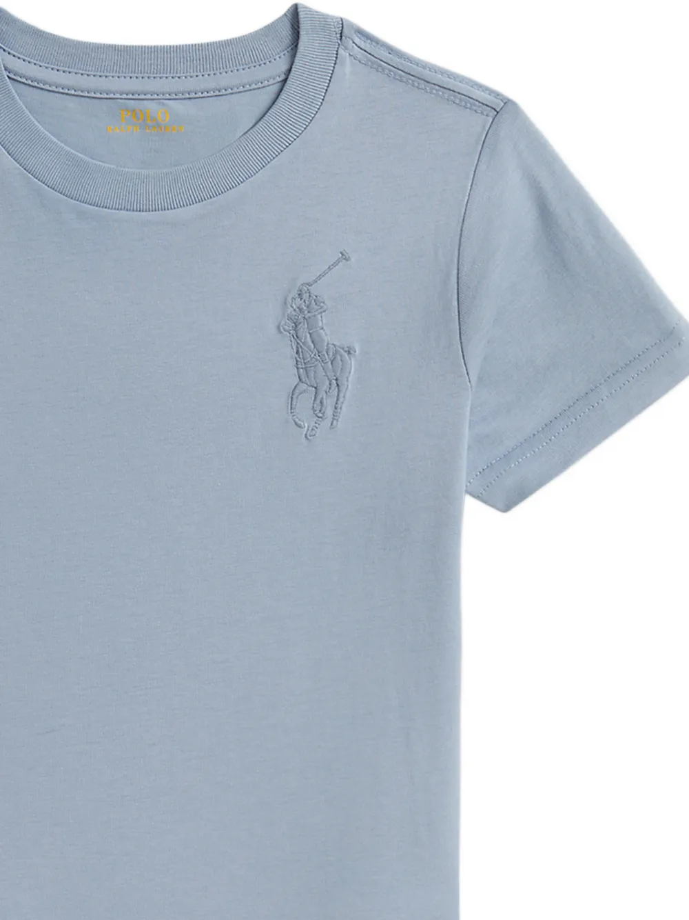 POLO RALPH LAUREN KIDS T-shirt met geborduurd logo Blauw