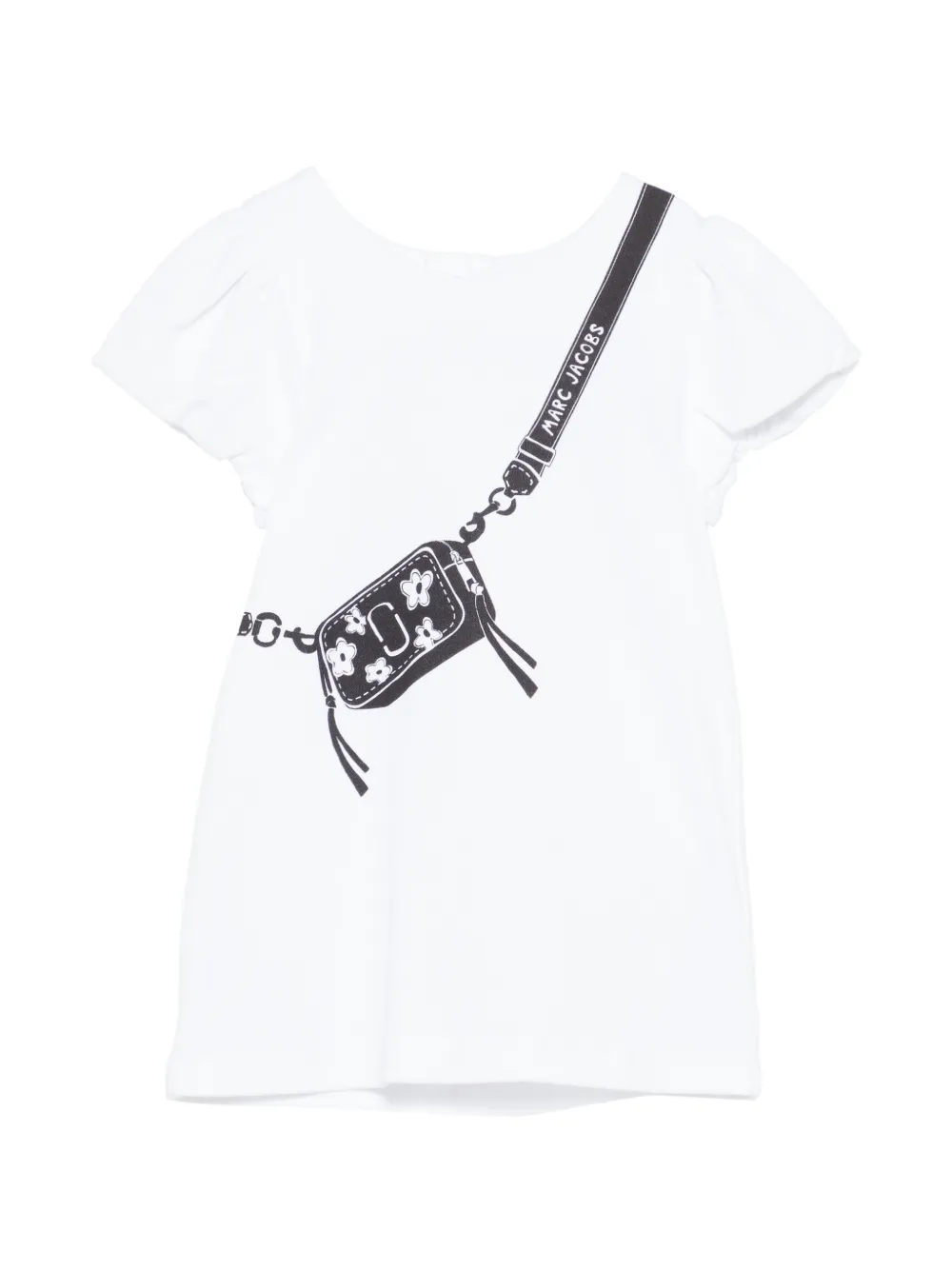 Marc Jacobs Babies' Graphic-print Dress In White