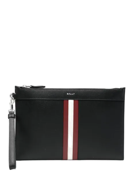 Bally Mythos stripe-detail clutch bag