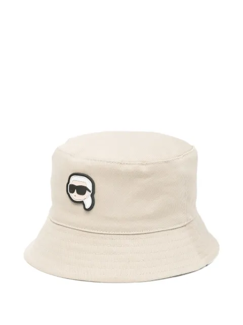 Karl Lagerfeld Kids logo-patch reversible bucket hat