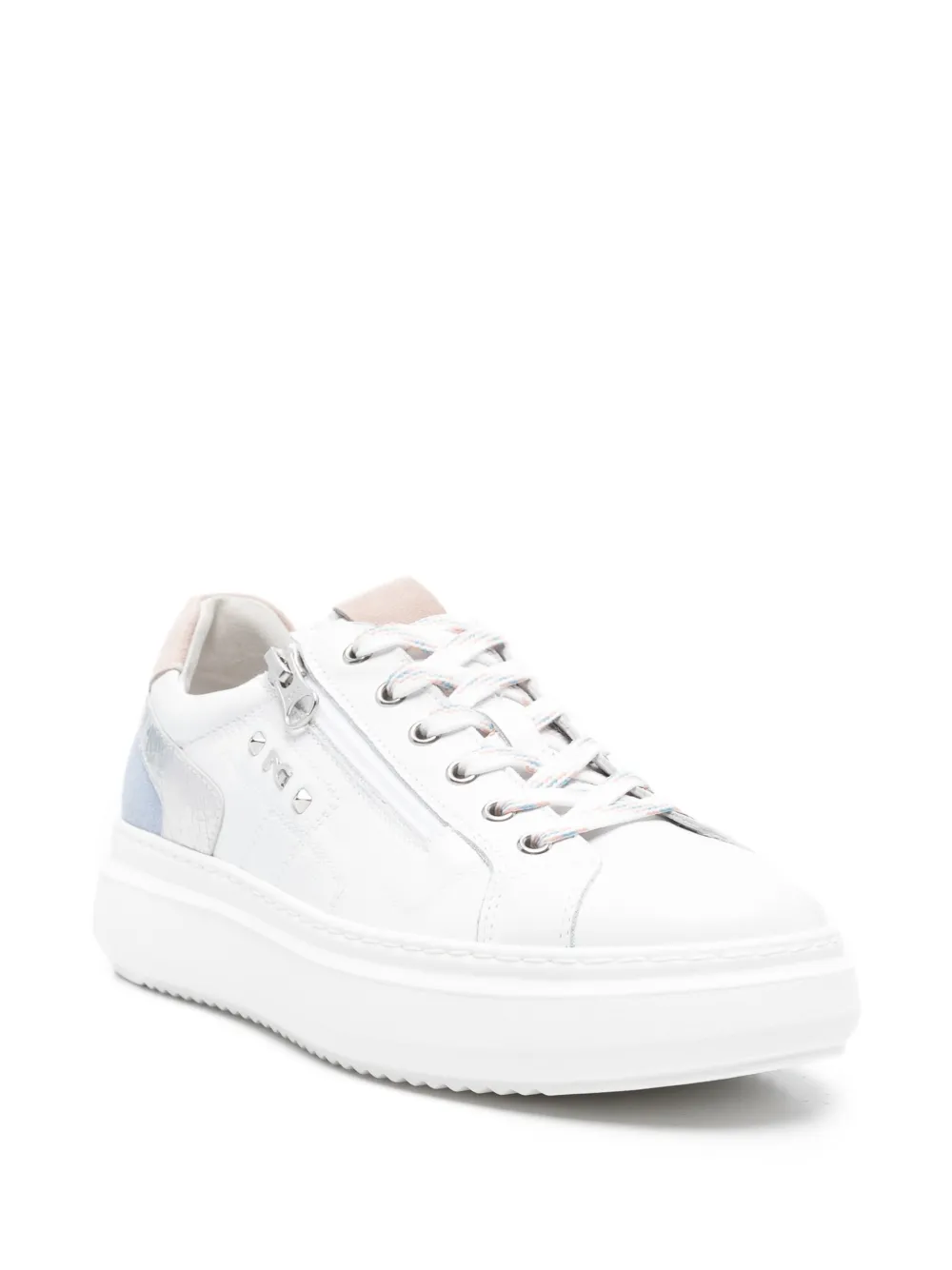 NERO GIARDINI Leren sneakers Wit
