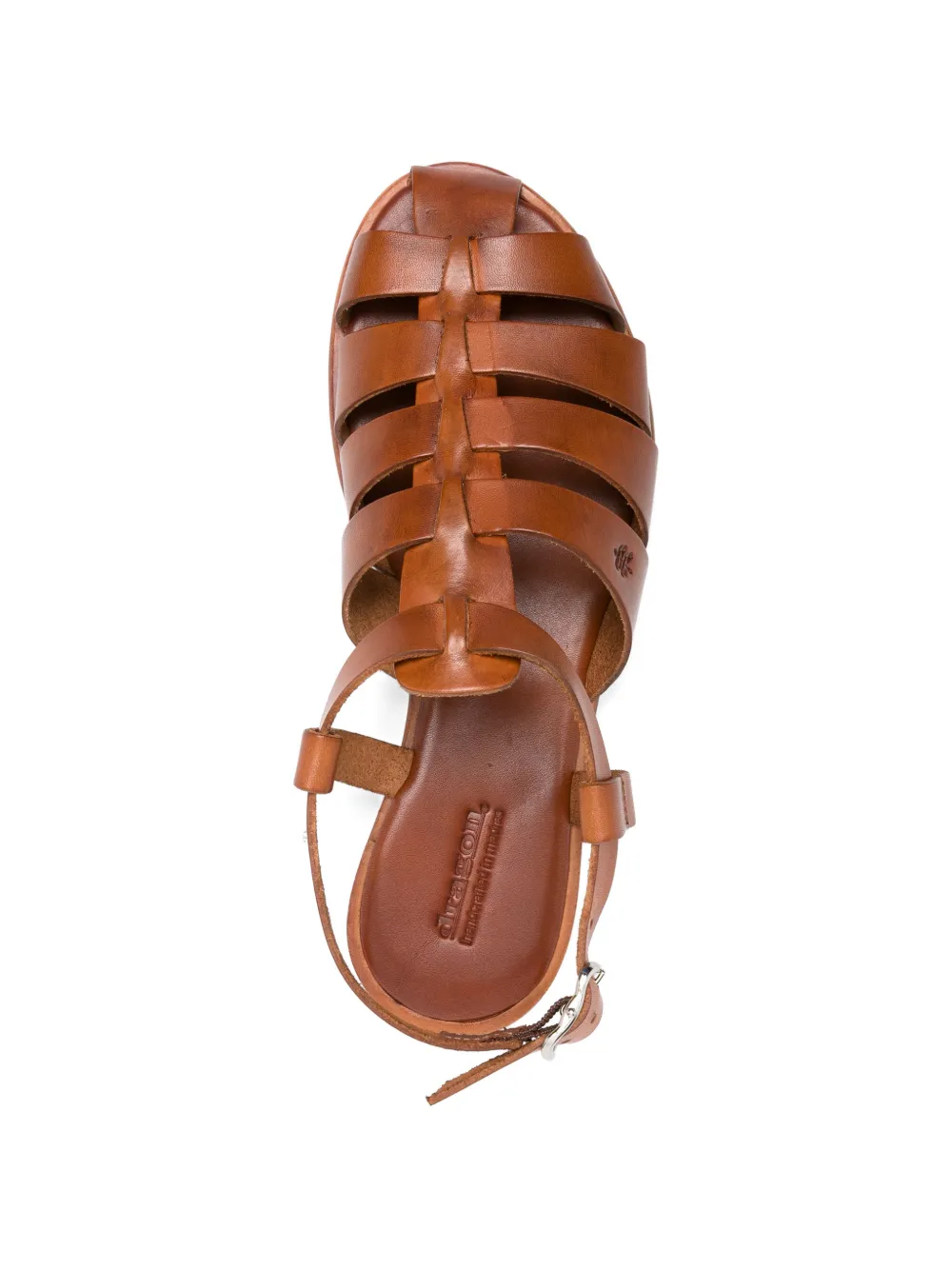 DRAGON DIFFUSION Geweven sandalen met gespsluiting Bruin