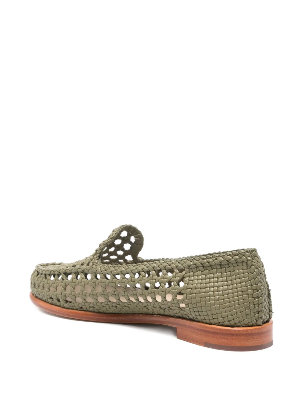 DRAGON DIFFUSION Dolly geweven loafers Groen