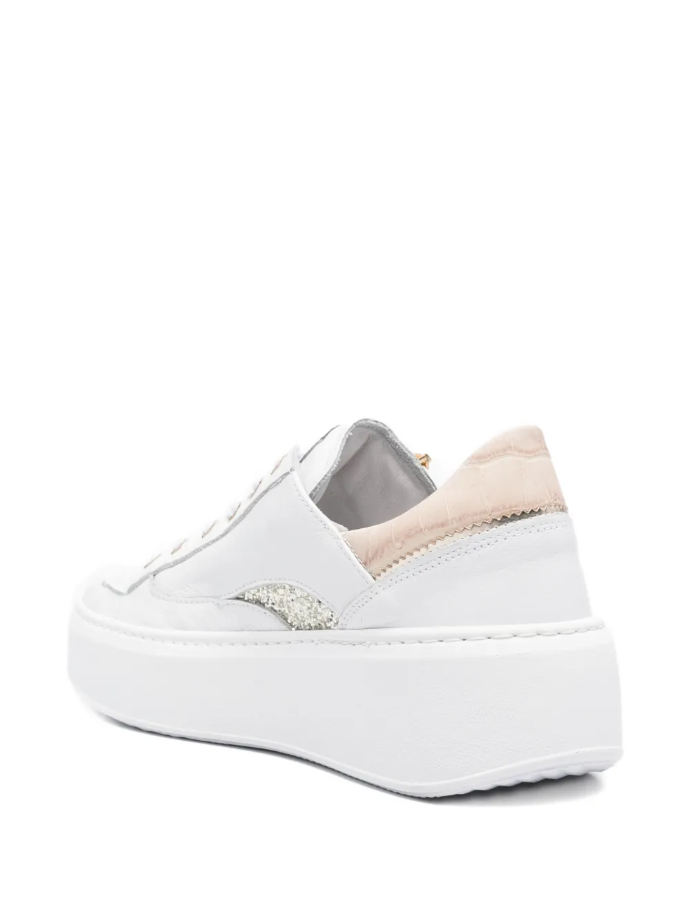 NERO GIARDINI Sneakers met ritsdetail Wit