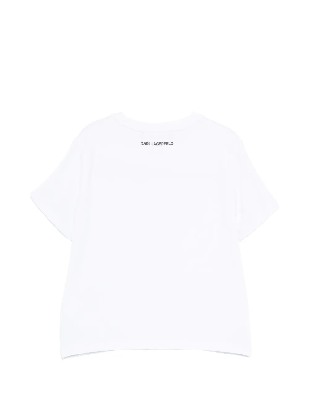 Karl Lagerfeld Kids Verfraaid T-shirt Wit