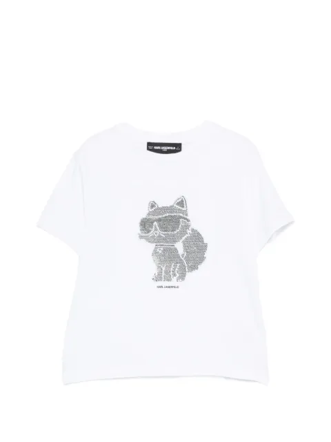 Karl Lagerfeld Kids playera con detalles