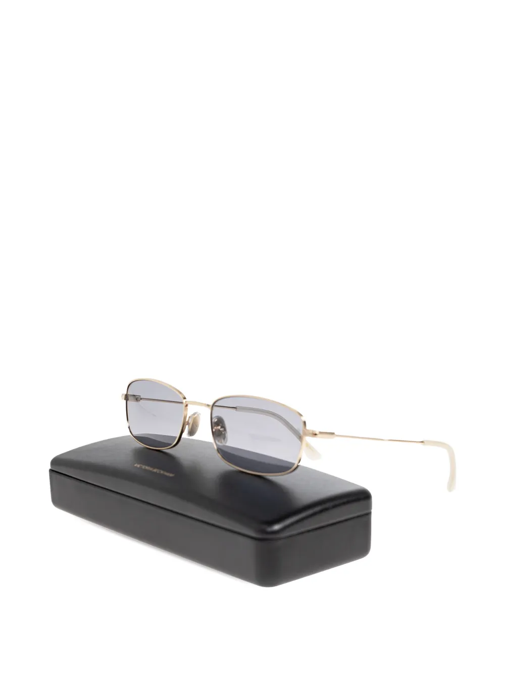 Victoria Beckham Eyewear Zonnebril met rechthoekig montuur Goud
