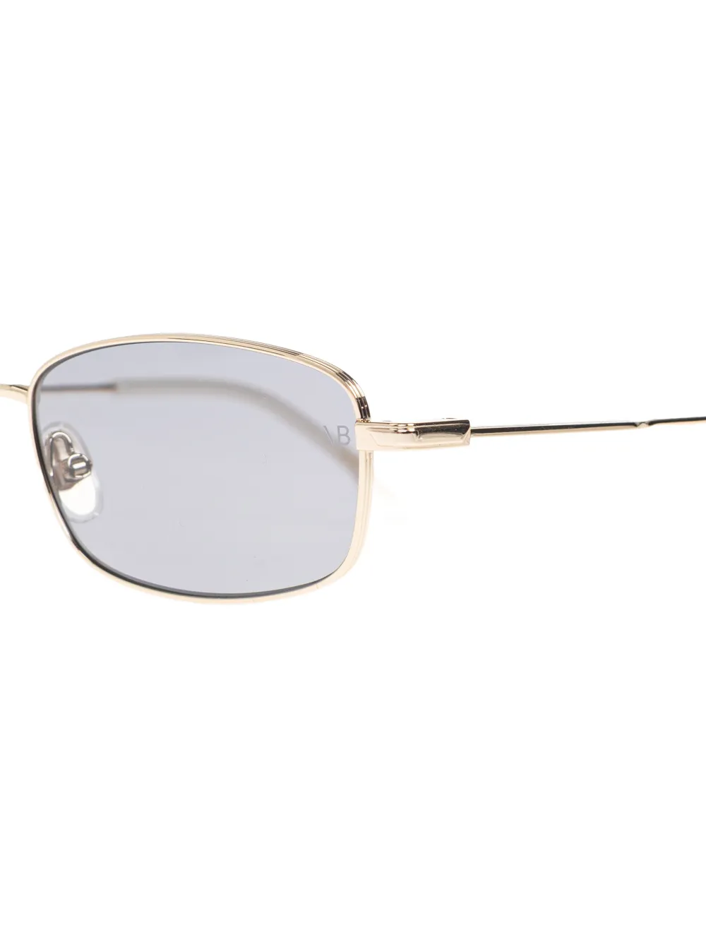 Victoria Beckham Eyewear Zonnebril met rechthoekig montuur Goud