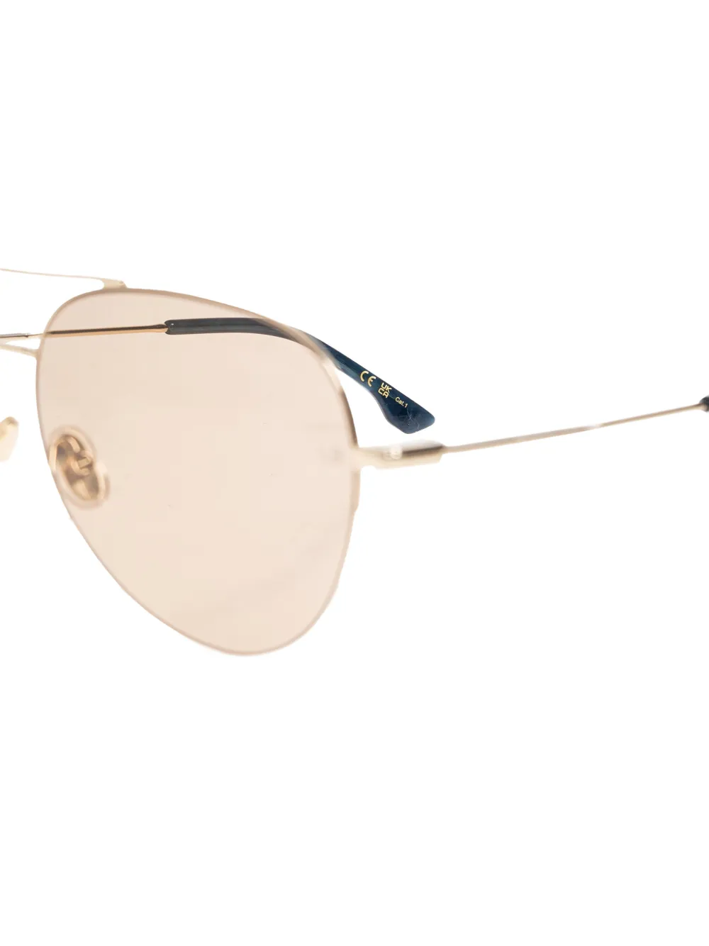 Victoria Beckham Eyewear Zonnebril met piloten montuur Goud