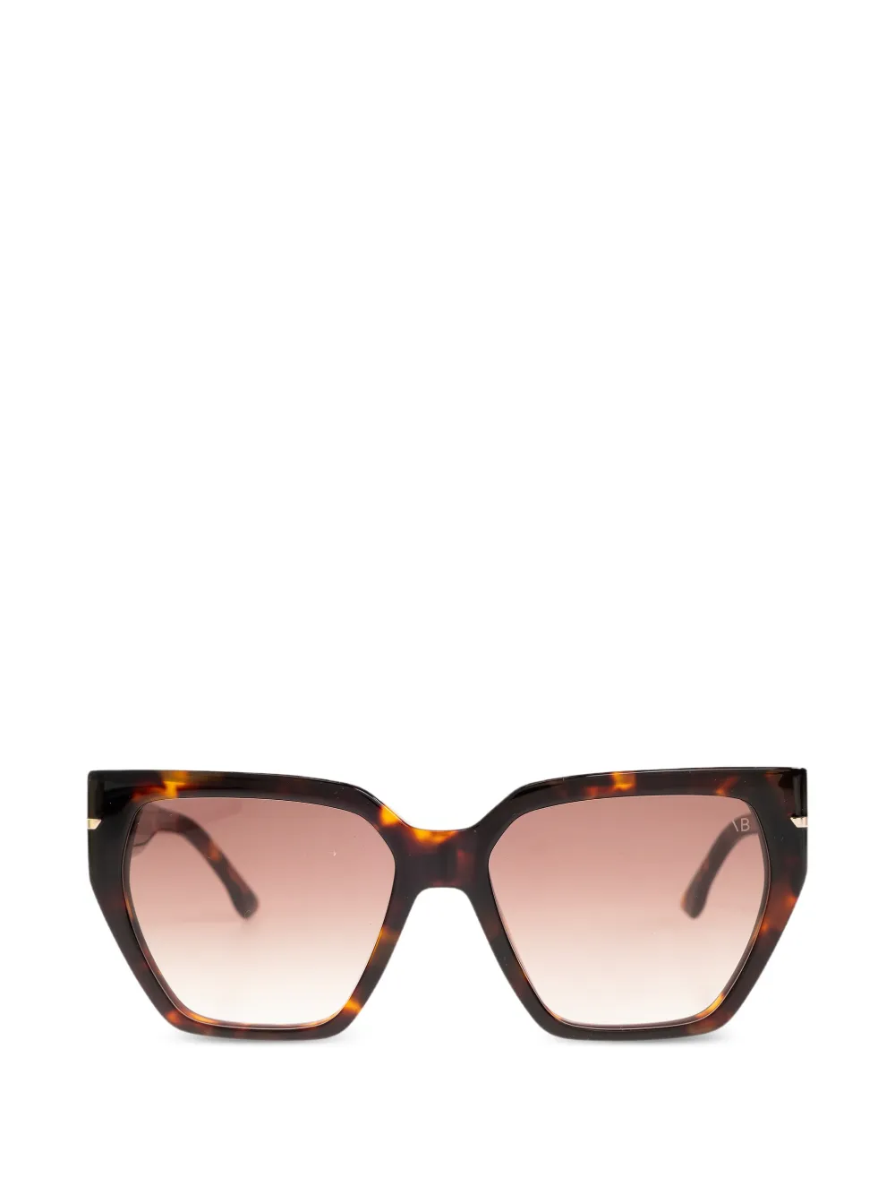 Victoria Beckham Eyewear geometric-frame sunglasses - Marrone