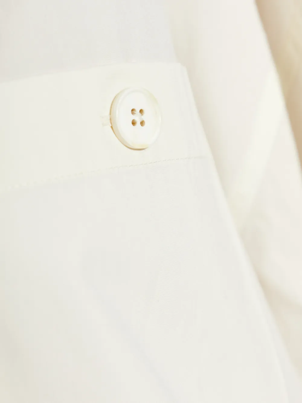 JIL SANDER+ Blouse met borstzak en knopen Beige