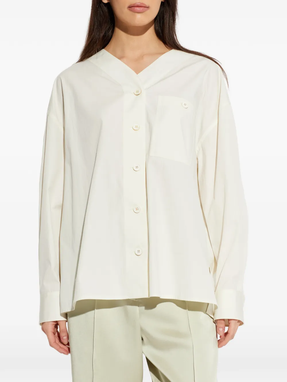  Jil Sander+ Chest-pocket Buttoned Shirt - Neutrals 