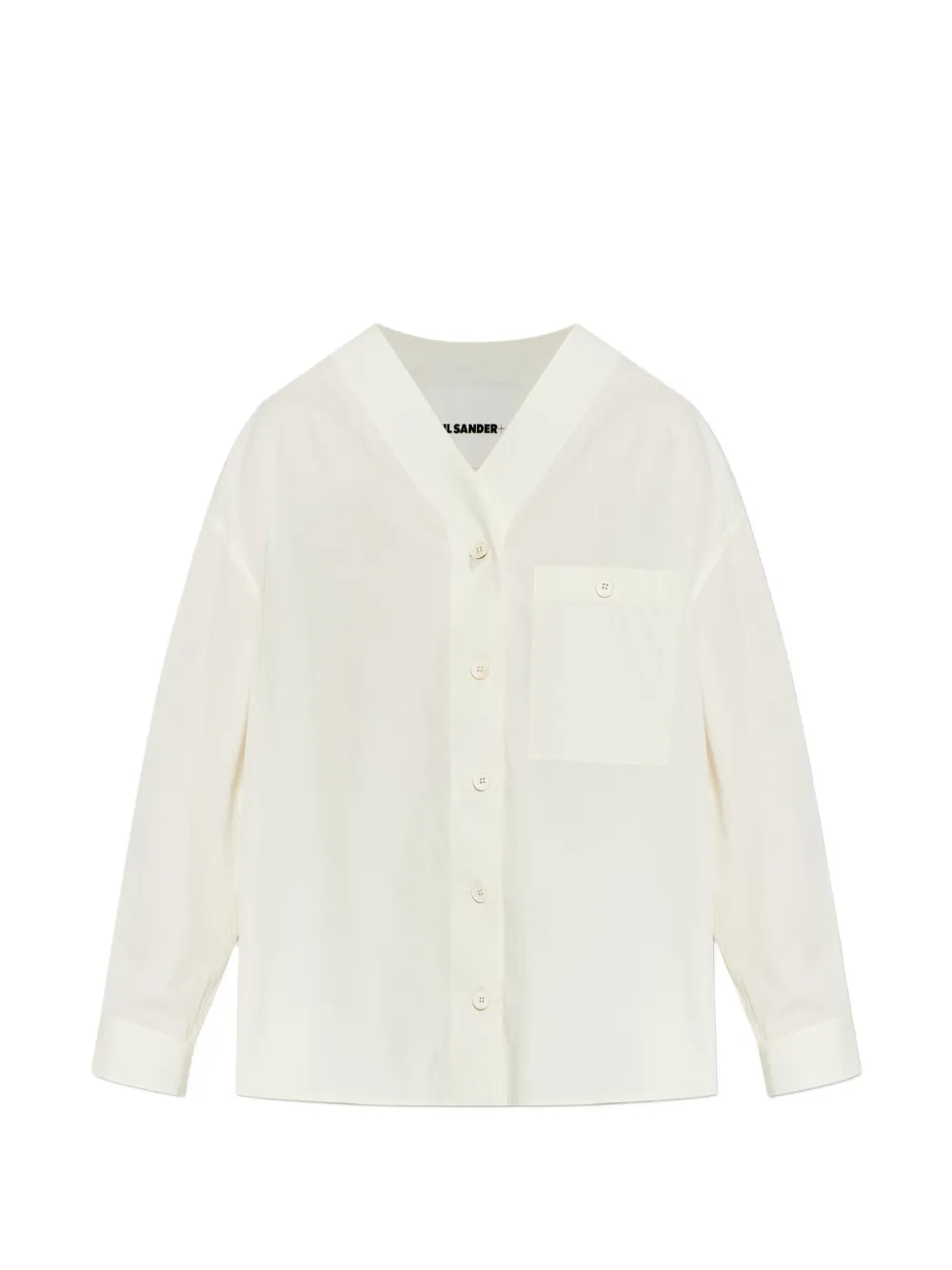 JIL SANDER+ chest-pocket buttoned shirt - Toni neutri