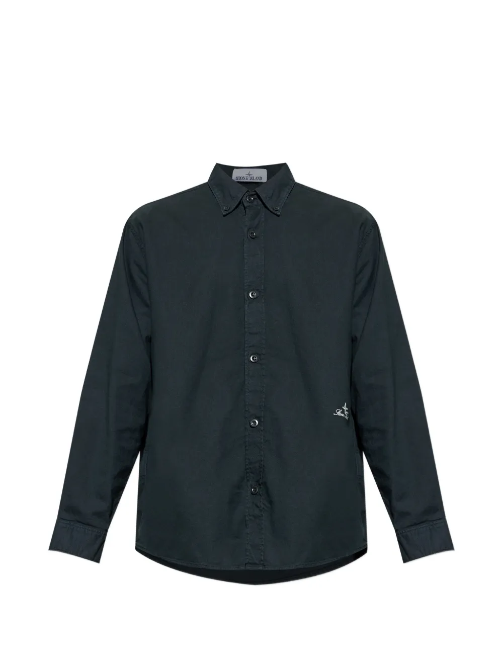 Stone Island embroidered shirt - Blau