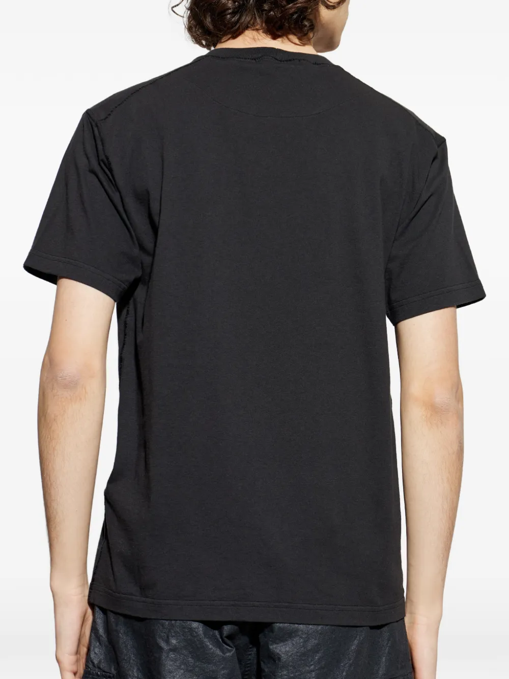 Stone Island T-shirt met borstzak Zwart