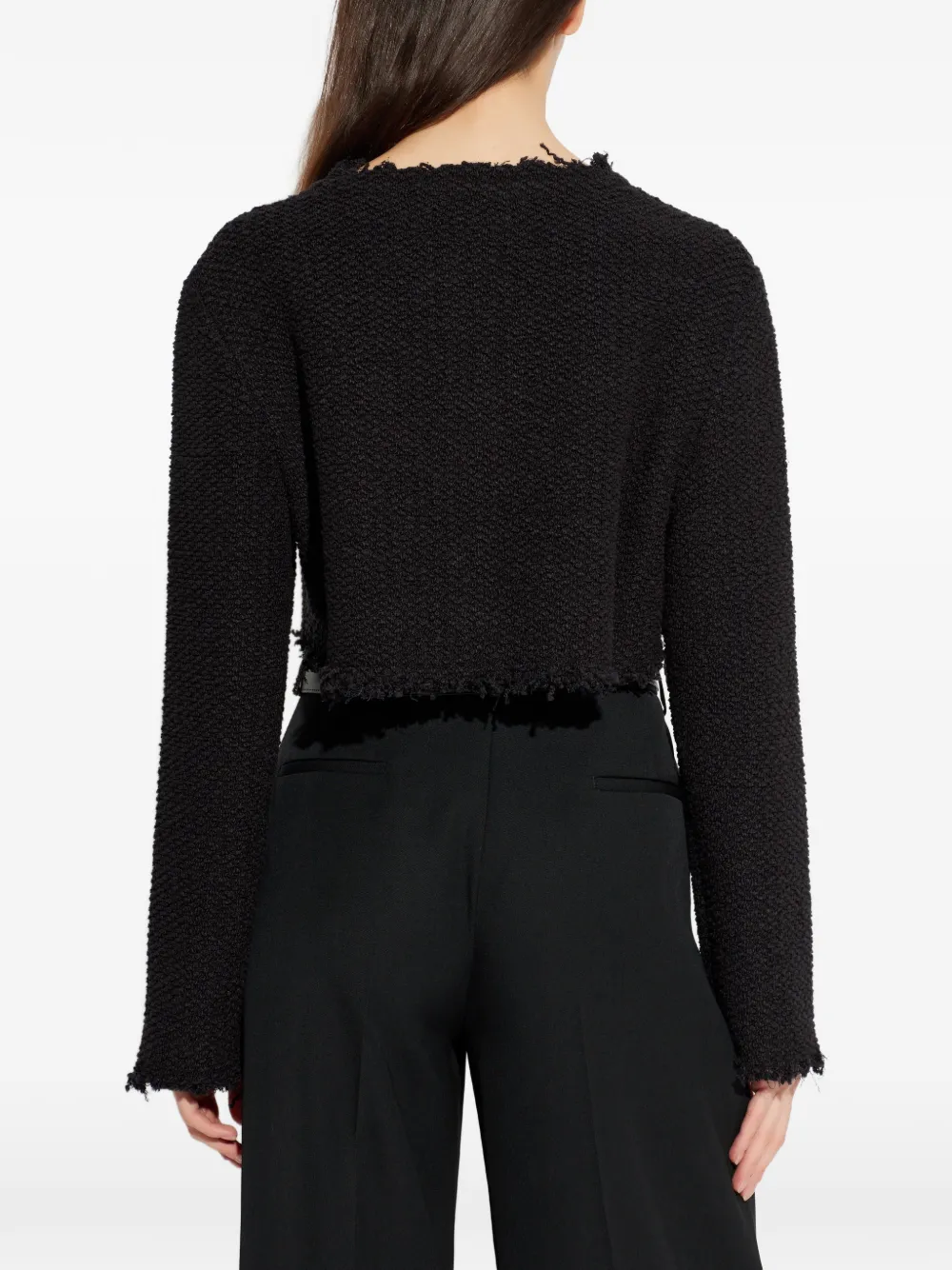 Jil Sander Vest met franje Zwart