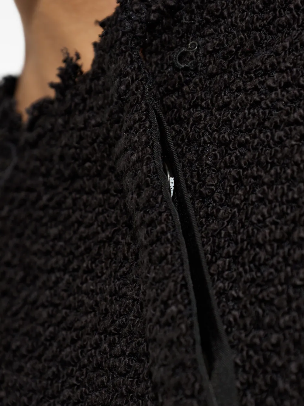 Jil Sander Vest met franje Zwart