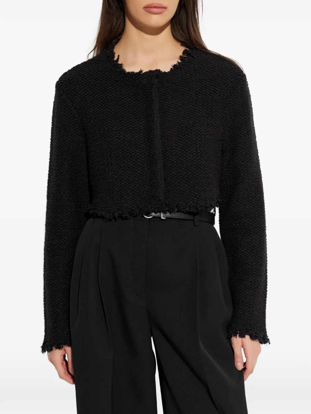 Jil Sander Vest met franje Zwart